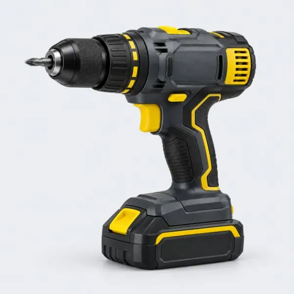 Avvitatore a batteria 18V grigio e giallo